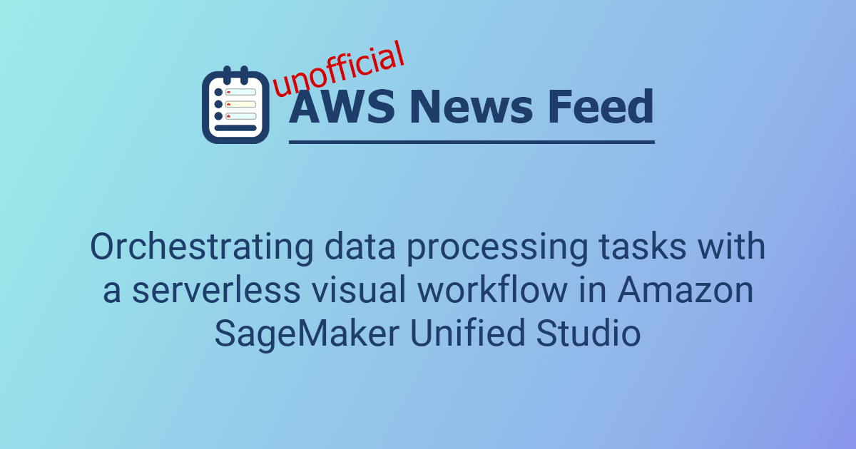 Orchestrating data processing tasks with a serverless visual workflow ...