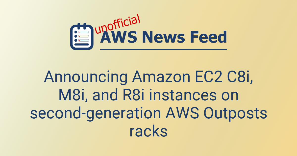 Ec2 Rack Announcing Amazon EC2 C8i, M8i, and R8i instances on second-generation ...